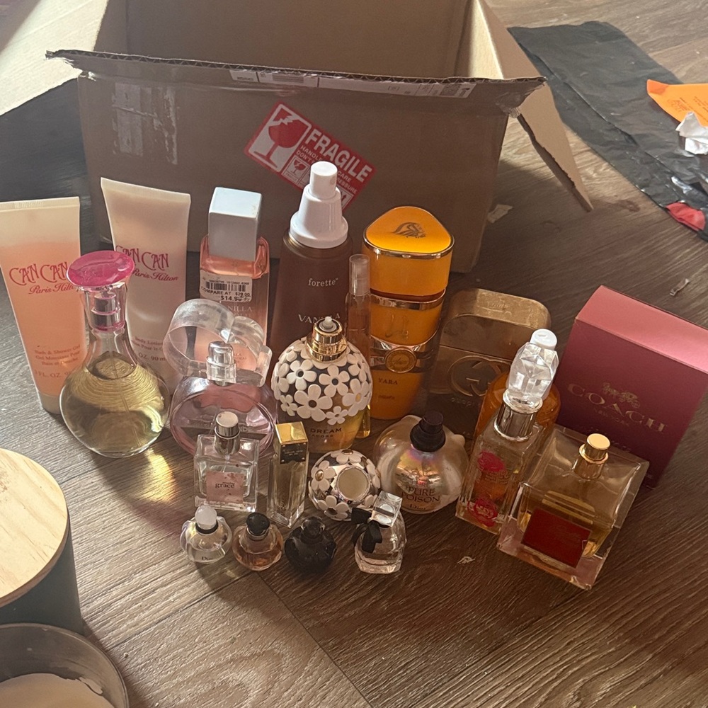 Pure poison vintage Dior’s and many more Assorted Perfume and Lotion Collection